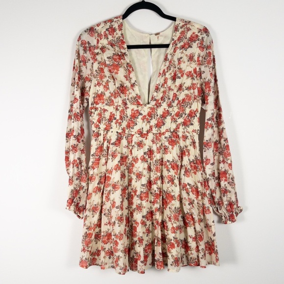 Free People Keep You Floral Mini Dress in Classic Combo - Picture 4 of 15